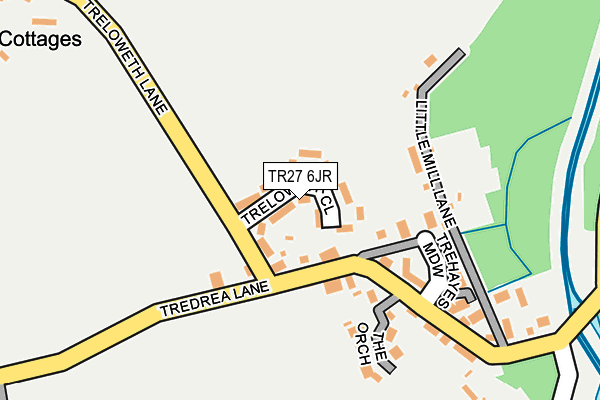 TR27 6JR map - OS OpenMap – Local (Ordnance Survey)