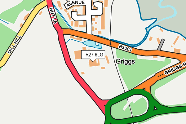 TR27 6LG map - OS OpenMap – Local (Ordnance Survey)