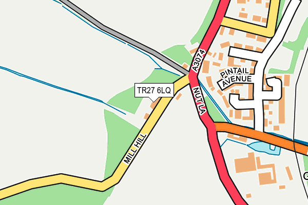 TR27 6LQ map - OS OpenMap – Local (Ordnance Survey)