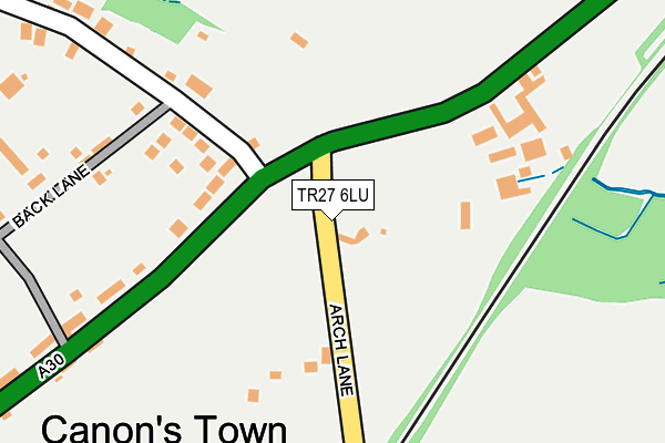 TR27 6LU map - OS OpenMap – Local (Ordnance Survey)