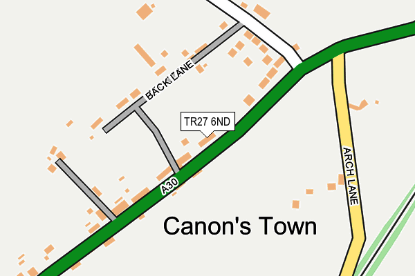 TR27 6ND map - OS OpenMap – Local (Ordnance Survey)