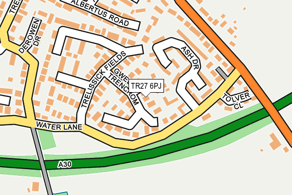 TR27 6PJ map - OS OpenMap – Local (Ordnance Survey)