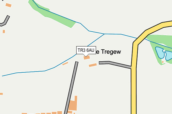 TR3 6AU map - OS OpenMap – Local (Ordnance Survey)