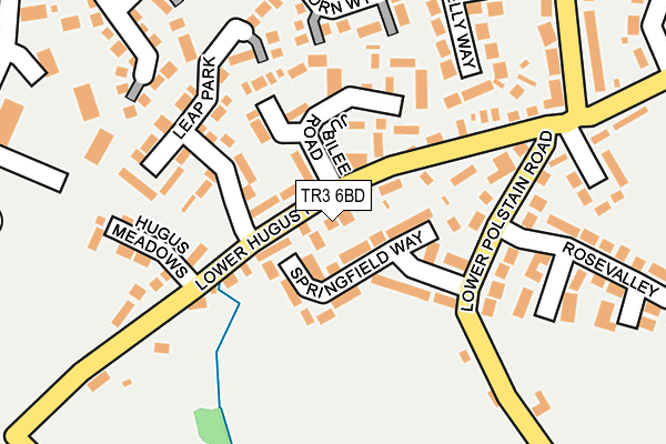 TR3 6BD map - OS OpenMap – Local (Ordnance Survey)