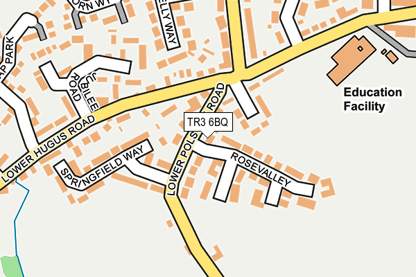 TR3 6BQ map - OS OpenMap – Local (Ordnance Survey)