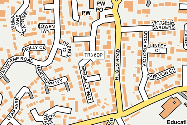 TR3 6DP map - OS OpenMap – Local (Ordnance Survey)
