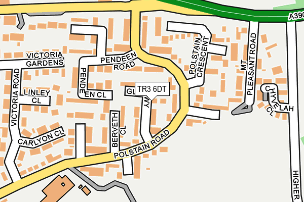 TR3 6DT map - OS OpenMap – Local (Ordnance Survey)