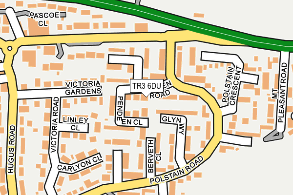 TR3 6DU map - OS OpenMap – Local (Ordnance Survey)