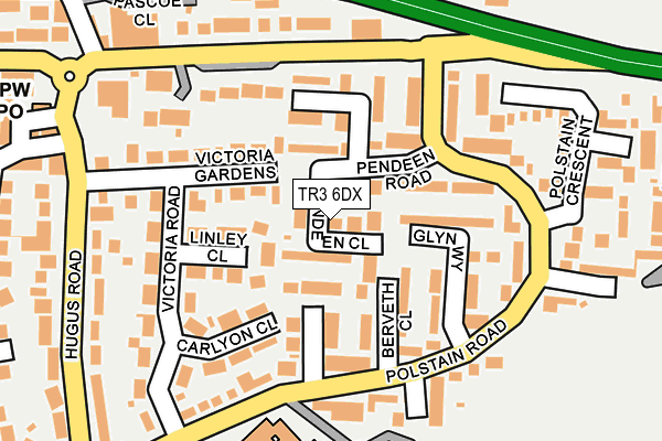 TR3 6DX map - OS OpenMap – Local (Ordnance Survey)