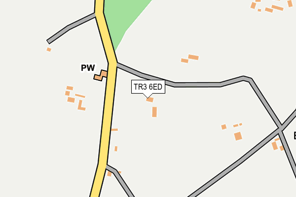 TR3 6ED map - OS OpenMap – Local (Ordnance Survey)