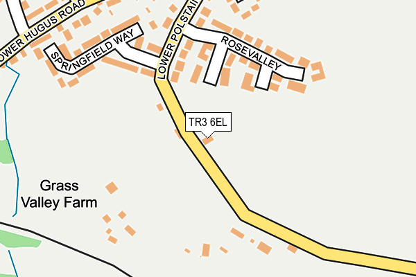 TR3 6EL map - OS OpenMap – Local (Ordnance Survey)