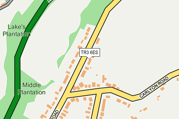 TR3 6ES map - OS OpenMap – Local (Ordnance Survey)