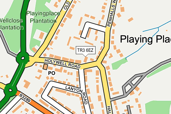 TR3 6EZ map - OS OpenMap – Local (Ordnance Survey)