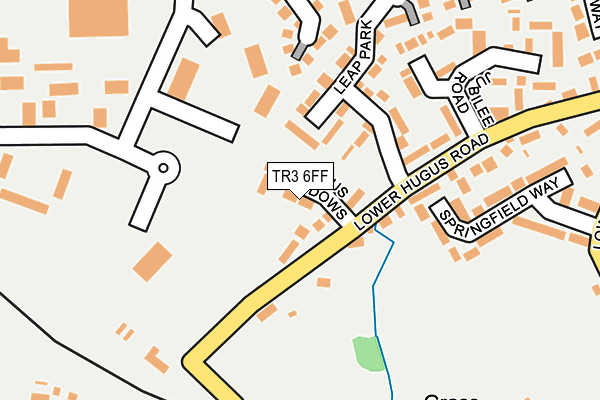 TR3 6FF map - OS OpenMap – Local (Ordnance Survey)