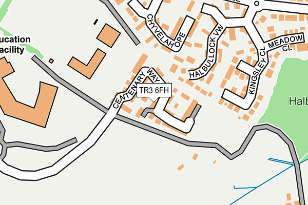 TR3 6FH map - OS OpenMap – Local (Ordnance Survey)