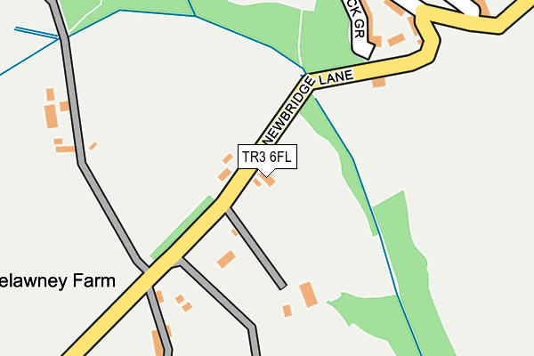 TR3 6FL map - OS OpenMap – Local (Ordnance Survey)