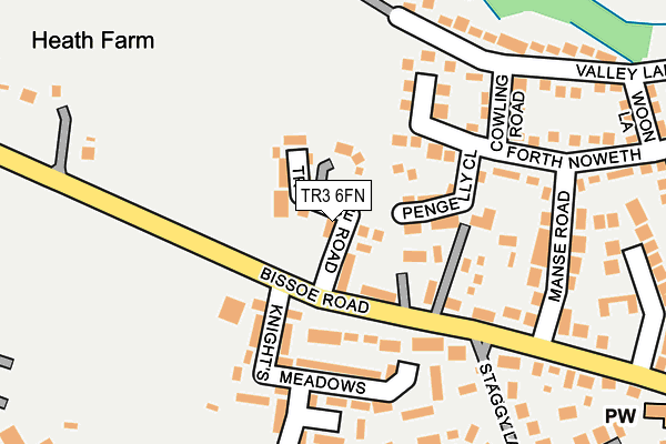 TR3 6FN map - OS OpenMap – Local (Ordnance Survey)