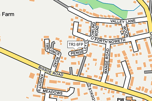 TR3 6FP map - OS OpenMap – Local (Ordnance Survey)