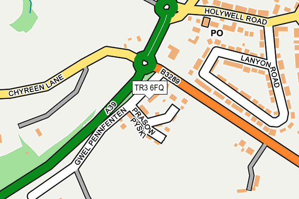TR3 6FQ map - OS OpenMap – Local (Ordnance Survey)
