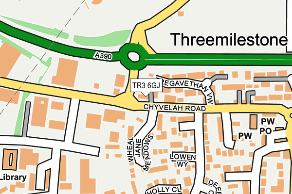 TR3 6GJ map - OS OpenMap – Local (Ordnance Survey)