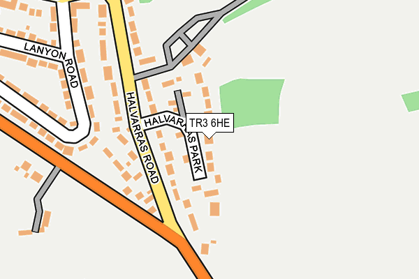 TR3 6HE map - OS OpenMap – Local (Ordnance Survey)
