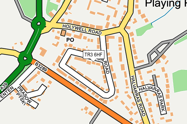 TR3 6HF map - OS OpenMap – Local (Ordnance Survey)