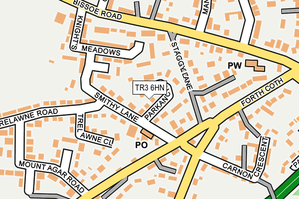 TR3 6HN map - OS OpenMap – Local (Ordnance Survey)