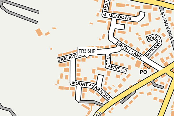 TR3 6HP map - OS OpenMap – Local (Ordnance Survey)