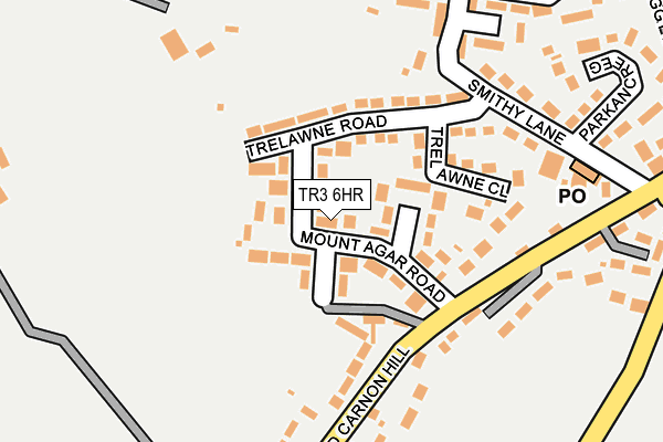 TR3 6HR map - OS OpenMap – Local (Ordnance Survey)