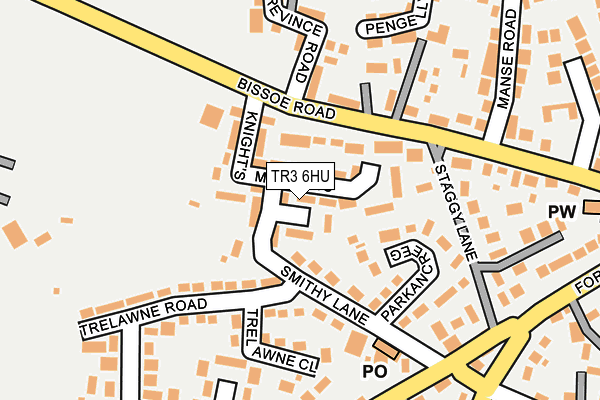 TR3 6HU map - OS OpenMap – Local (Ordnance Survey)