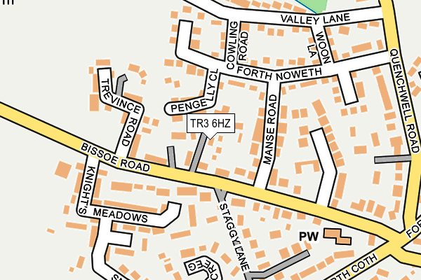 TR3 6HZ map - OS OpenMap – Local (Ordnance Survey)