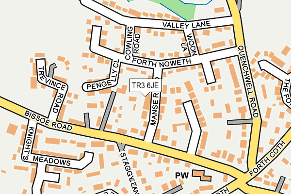 TR3 6JE map - OS OpenMap – Local (Ordnance Survey)