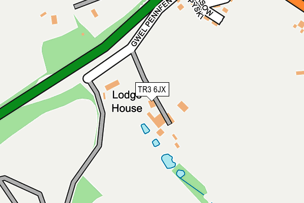 TR3 6JX map - OS OpenMap – Local (Ordnance Survey)