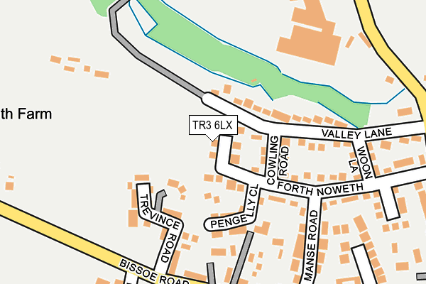 TR3 6LX map - OS OpenMap – Local (Ordnance Survey)