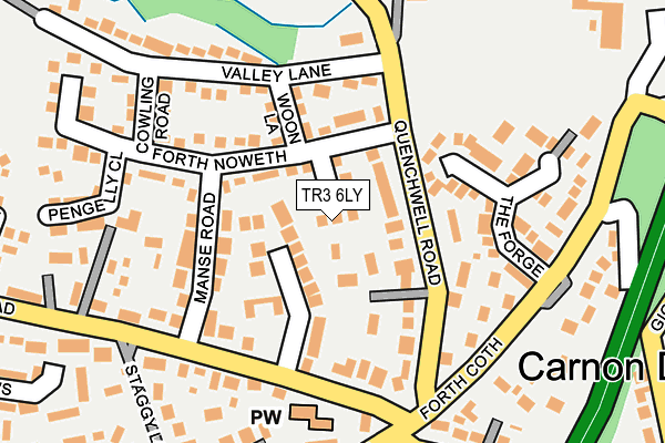 TR3 6LY map - OS OpenMap – Local (Ordnance Survey)