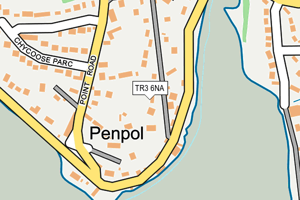 TR3 6NA map - OS OpenMap – Local (Ordnance Survey)