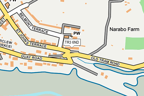 TR3 6ND map - OS OpenMap – Local (Ordnance Survey)
