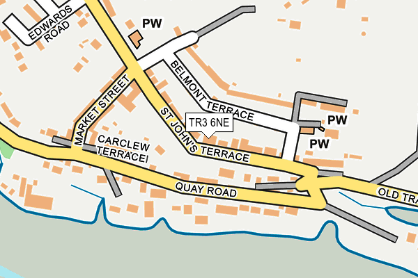 TR3 6NE map - OS OpenMap – Local (Ordnance Survey)