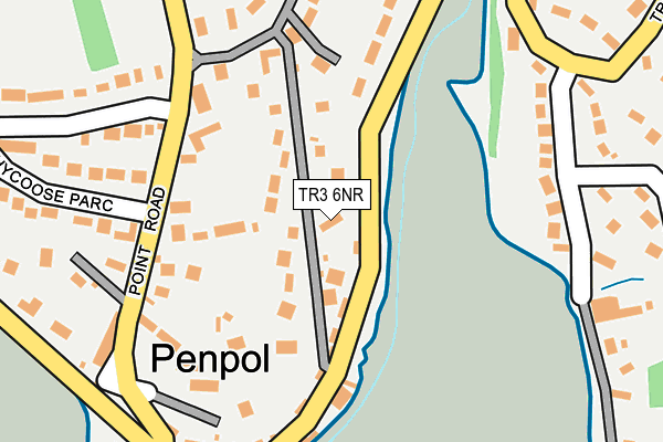 TR3 6NR map - OS OpenMap – Local (Ordnance Survey)