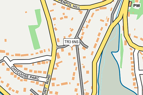 TR3 6NS map - OS OpenMap – Local (Ordnance Survey)