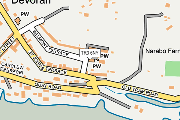 TR3 6NY map - OS OpenMap – Local (Ordnance Survey)