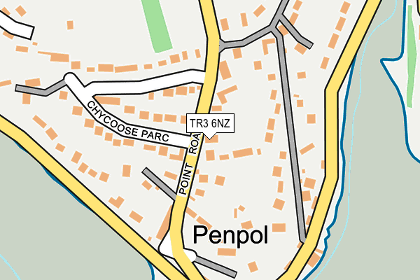 TR3 6NZ map - OS OpenMap – Local (Ordnance Survey)