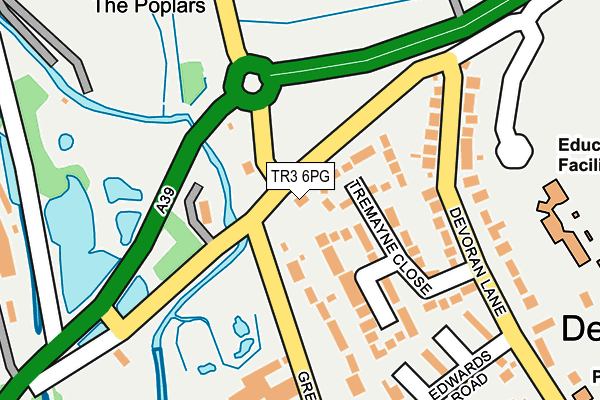 TR3 6PG map - OS OpenMap – Local (Ordnance Survey)