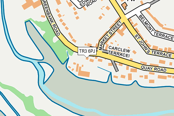 TR3 6PJ map - OS OpenMap – Local (Ordnance Survey)