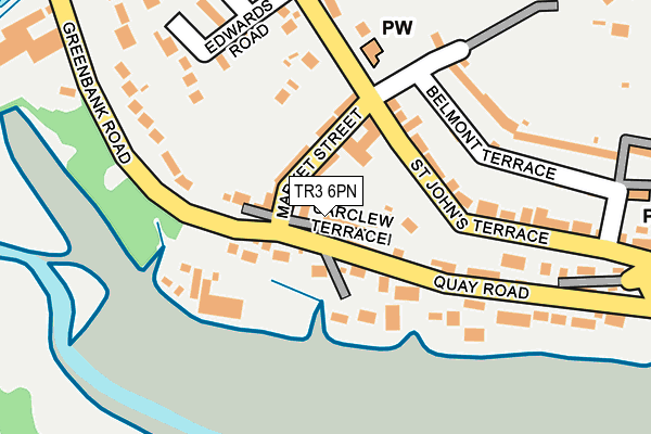TR3 6PN map - OS OpenMap – Local (Ordnance Survey)