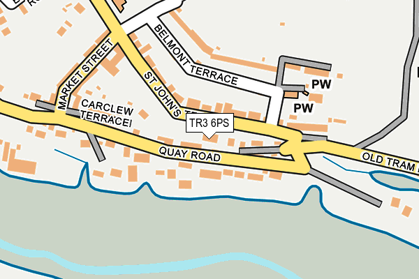 TR3 6PS map - OS OpenMap – Local (Ordnance Survey)