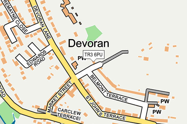 TR3 6PU map - OS OpenMap – Local (Ordnance Survey)