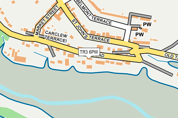 TR3 6PW map - OS OpenMap – Local (Ordnance Survey)