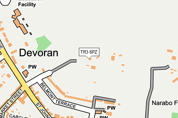 TR3 6PZ map - OS OpenMap – Local (Ordnance Survey)