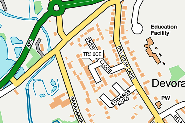 TR3 6QE map - OS OpenMap – Local (Ordnance Survey)